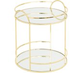 Atmosphera - bandeja con espejo feel doré 2 niveles h24cm