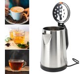 Hervidor eléctrico de acero inoxidable de 2,2 l, de ebullición rápida y apagado automático.