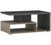 Mesa de centro virvele 100, congo, antracita, 45x60x100cm, aglomerado laminado, angular