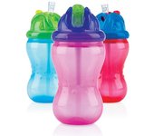 Botella de agua nuby nv0404001 con pajita flip-it