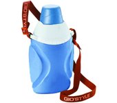 Giostyle botella de agua portátil con bandolera y tapón de vidrio - capacidad 1 lt