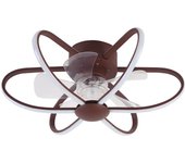 Ventilador de techo jura marrón d.53cm 5 aspas, con led 74w 5260lm 3000-6500k