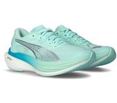 Puma - Zapatilla de running Deviate Nitro 3 Mujer, Mujer, gold moon-alpine snow, 7.5 UK