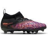Puma - Bota de fútbol Future 8 Match FG/AG Niño, Unisex, Black-White-Glowing Red, 11