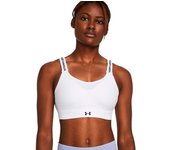Under Armour - Sujetador Infinity 2.0 High Mujer, Mujer, White-Black, XS