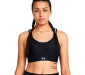 Under Armour - Sujetador Infinity 2.0 High Mujer, Mujer, Black-White, XS