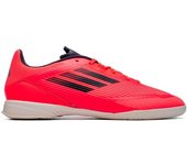 Adidas - Zapatilla de fútbol sala F50 League IN, Unisex, Turbo-Aurora Black-Platin Met, 9,5 UK