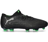Puma - Bota de fútbol Future 8 Ultimate Low FG, Unisex, Black- Silver-Fluo Green, 9.5 UK