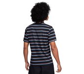 Nike - Camiseta Club Stripe, Hombre, Grain-Black-Light Pumice-Monarch, XL