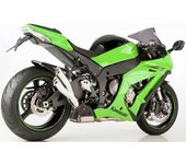 SHARK EXHAUST Pro 2 Slip-On Silenciador trasero - Plata