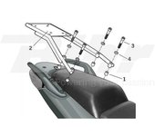 SHAD TOP MASTER HONDA CBF 1000 Conexión en mayúsculas - Negro