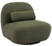 sweeek Silla giratoria 360 borreguito texturizada, kaki oscuro