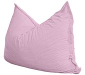 Bananair Puf en terciopelo acanalado 180 x 140 cm violeta claro