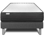 Vitalit Somier gris + colchón con espuma viscoelástica 120 x 190