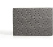 Matris Cabecero ágata para cama de 105 de tela gris 115x115x8