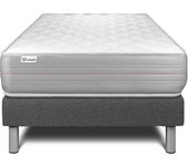 Vitalit Somier gris + colchón con espuma viscoelástica 120 x 190