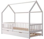 Happy Garden Cama cabaña nido extraíble para niños 190x90 cm blanco