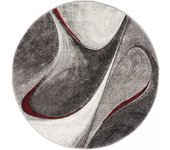 Un amour de tapis Alfombra redonda ideal para un dormitorio, roja ø140cm