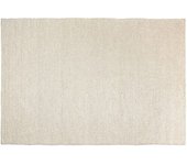 MACABANE Alfombra rectangular de lana color crudo de 200x290 cm