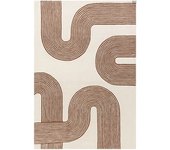 Novatrend Alfombra moderna tufted a mano en lana  roja 120x170 cm