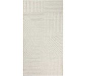 Wecon Home Alfombra crudo diseño tufting a mano en relieve 70x140