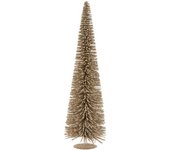 J-line Árbol de navidad de plástico marrón de 36x36x119 cm