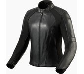 Revit Maci Chaqueta de cuero de motocicleta - Negro (44)