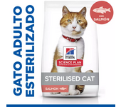 1,5 Kg Hills Science Plan Sterilised Pienso Para Gatos Esterilizados Con Salmón