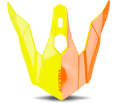 Acerbis Visera de casco  Eclipse/Steel Niño Amarillo-Naranja