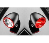 Kellermann Motor de luz de freno trasero Bala 1000 RB, vidrio negro, transparente - Negro