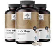 HealthyWorld® 3x Hericium Erinaceus (melena de león) - hongo, en total 540 cápsulas