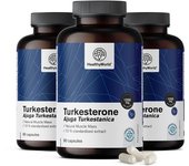 HealthyWorld® 3x Turkesteron 1200 mg, en total 270 cápsulas