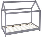 ML-Design Cama infantil madera gris claro 145,5 x 127,5 x 78 cm