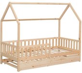 Happy Garden Cama cabaña nido extraíble para niños 190x90cm madera