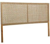 Wanderlust deco Cabezal de la cama de madera y cuerda trenzada marron