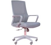 Nest dream Silla de oficina ergónomica con ruedas en gris oscuro