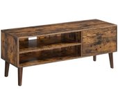 VASAGLE Mueble de tv para 55 pulgadas de color marrón rústico
