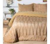 Manterol Edredón borreguito geométrico cobre - cama 150/160cm