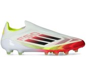 Adidas - Bota de fútbol F50 Elite LL AG, Unisex, White-Core Black-Solar Yellow, 8 UK