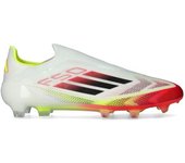 Adidas - Bota de fútbol F50 Elite LL FG, Unisex, White-Core Black-Solar Yellow, 7 UK