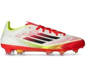 Adidas - Bota de fútbol F50 Pro FG, Unisex, Ftwr White-Core Black-Solar Yellow, 9,5 UK
