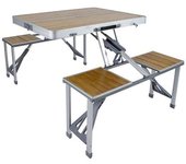 Mesa De Picnic Plegable De Bambú Bo-camp