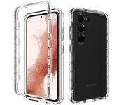 FUNDA MOVIL BACK + FRONT COVER HT SILICONA 3D TRANSPARENTE SAMSUNG S23