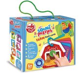 Puzzle infantil reig flash cards animales granja