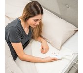 InnovaGoods Calientacamas Eléctrico Individual 60 W, Manta electrica Tipo cubrecolchón eléctrico, Manta Calefactor con 3 Niveles de Temperatura, Mantas para Cama Grosor Aprox. 0,5 cm. 80x150cm.