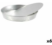 Molde desmontable vr redondo aluminio 31 x 31 x 4 cm (6 unidades)