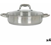 Cacerola con tapa de cristal quttin 2,2 l (4 unidades)