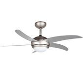 Orbegozo CP 53132 A - Ventilador de techo con luz y mando a distancia, 5 palas, 112 cm de diámetro, potencia 55 W y 3 velocidades