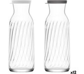 Botella de cristal lav 1,2 l con tapa (12 unidades)