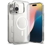 EZUKRINGKE Magnetic MAGSAFE iPhone 16 Pro MAX Mate Transparente